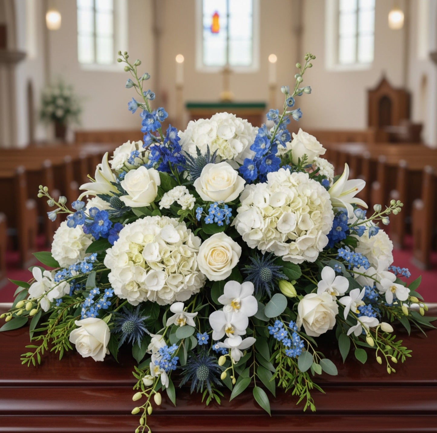 Heaven's Embrace Casket Spray