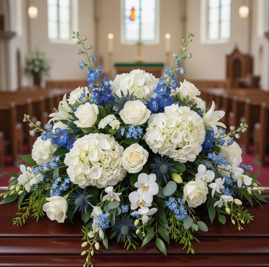 Heaven's Embrace Casket Spray