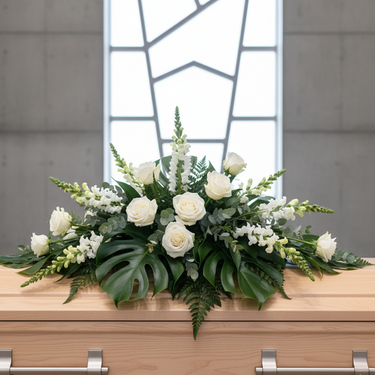 Modern Classic Casket Spray